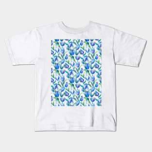 Tulips spring	blue Kids T-Shirt